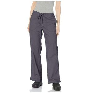 Code Happy Womens Bliss Mid Rise Drawstring Scrubs Pant Gray XS NWT
